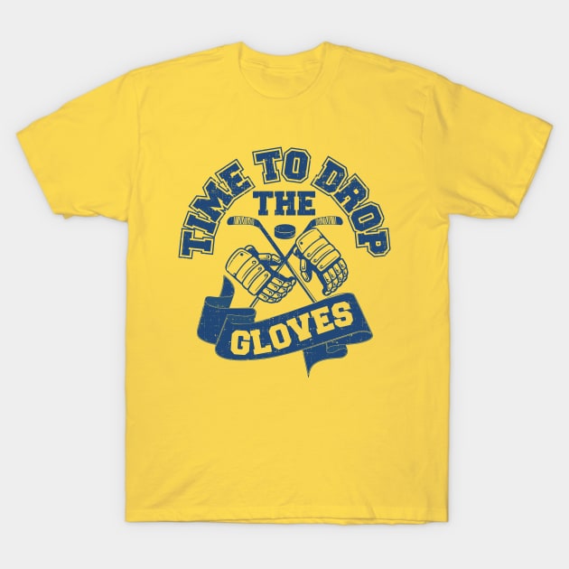 Drop the Hockey Gloves T-Shirt by jslbdesigns